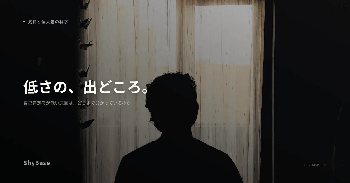自己肯定感が低い原因は、どこまで分かっているのか